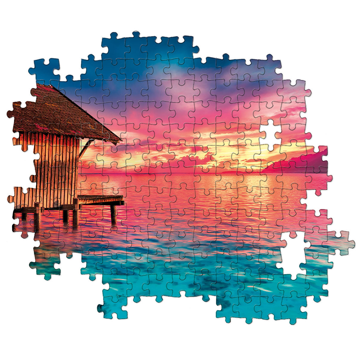 PUZZLE MER BLEUE – 500 PIÈCES – CLEMENTONI 🔶