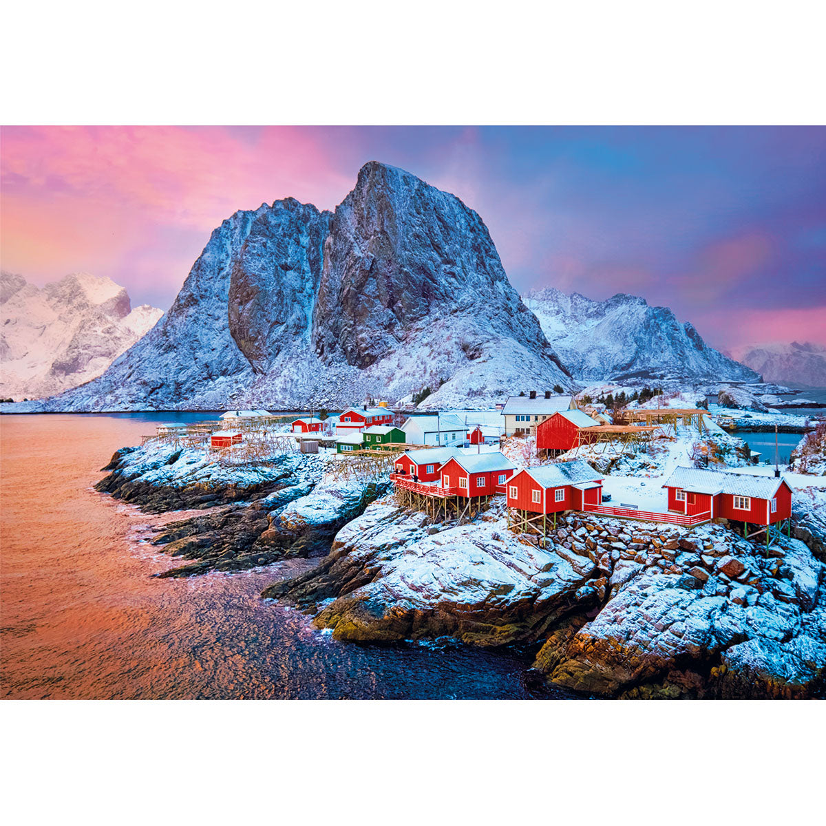 PUZZLE DORF HAMNØY – 500 TEILE – CLEMENTONI 🔶