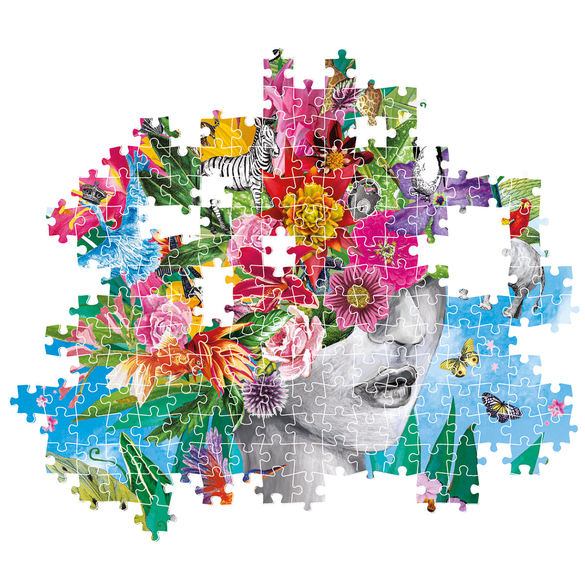 Dschungelkopfpuzzle – 500 Teile – Clementoni 🔶
