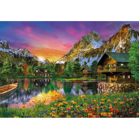 PUZZLE LAC ALPIN – 6000 PIÈCES – CLEMENTONI 🔶