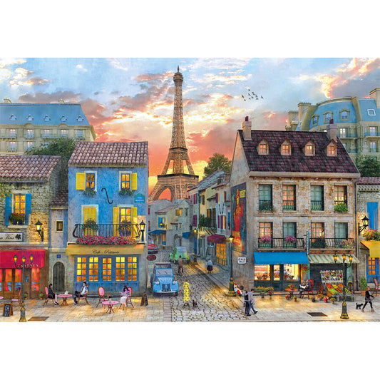 PUZZLE RUES DE PARIS – 1000 PIÈCES – CLEMENTONI 🔶