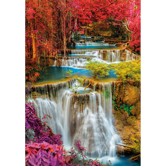PUZZLE CASCADES THAÏLANDAISES COLORÉES – 1000 PIÈCES – CLEMENTONI 🔶