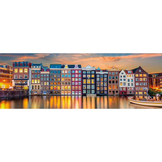 PANORAMA PUZZLE BRIGHT AMSTERDAM – 1000 PIÈCES – CLEMENTONI 🔶