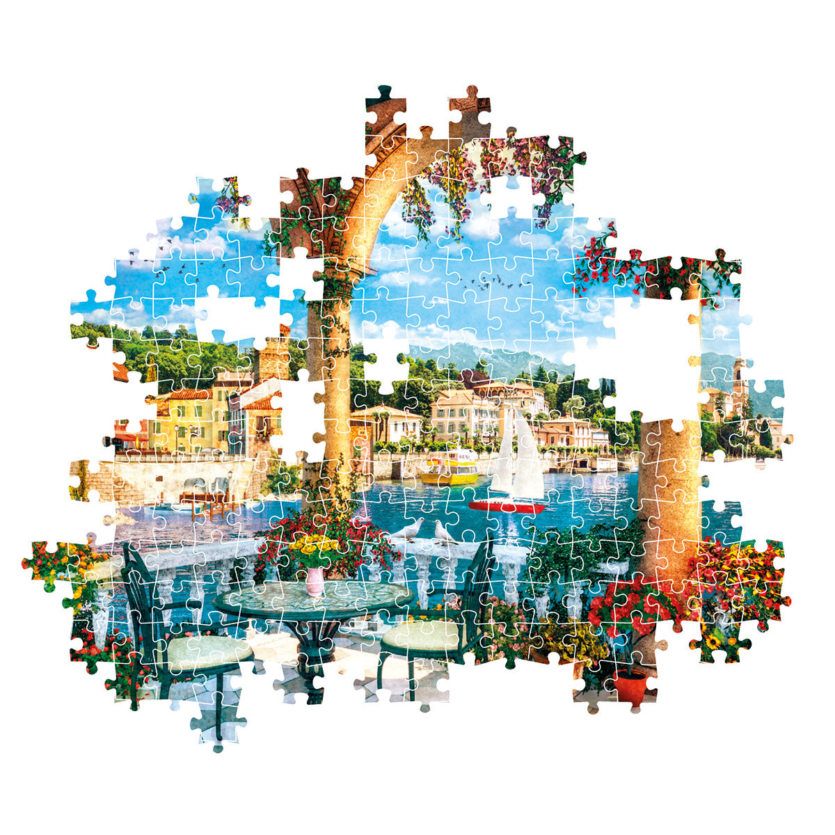 PUZZLE LAC DE CÔME – 1000 PIÈCES – CLEMENTONI 🔶