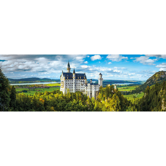 PUZZLE PANORAMIQUE NEUSCHWANSTEIN – 1000 PIÈCES – CLEMENTONI 🔶