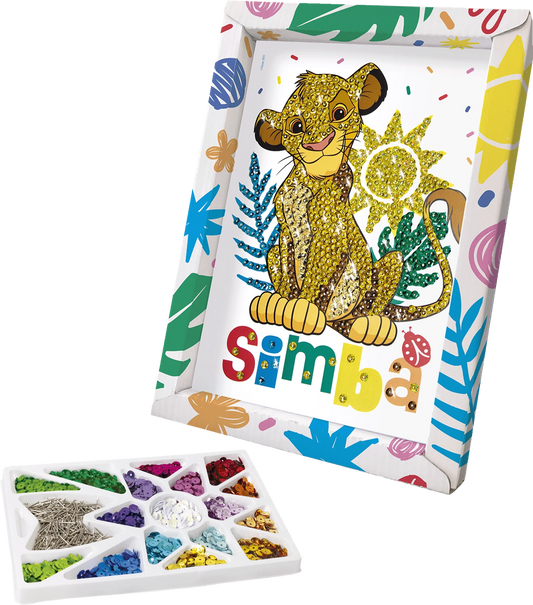 ARTE CON PAILLETTES SIMBA