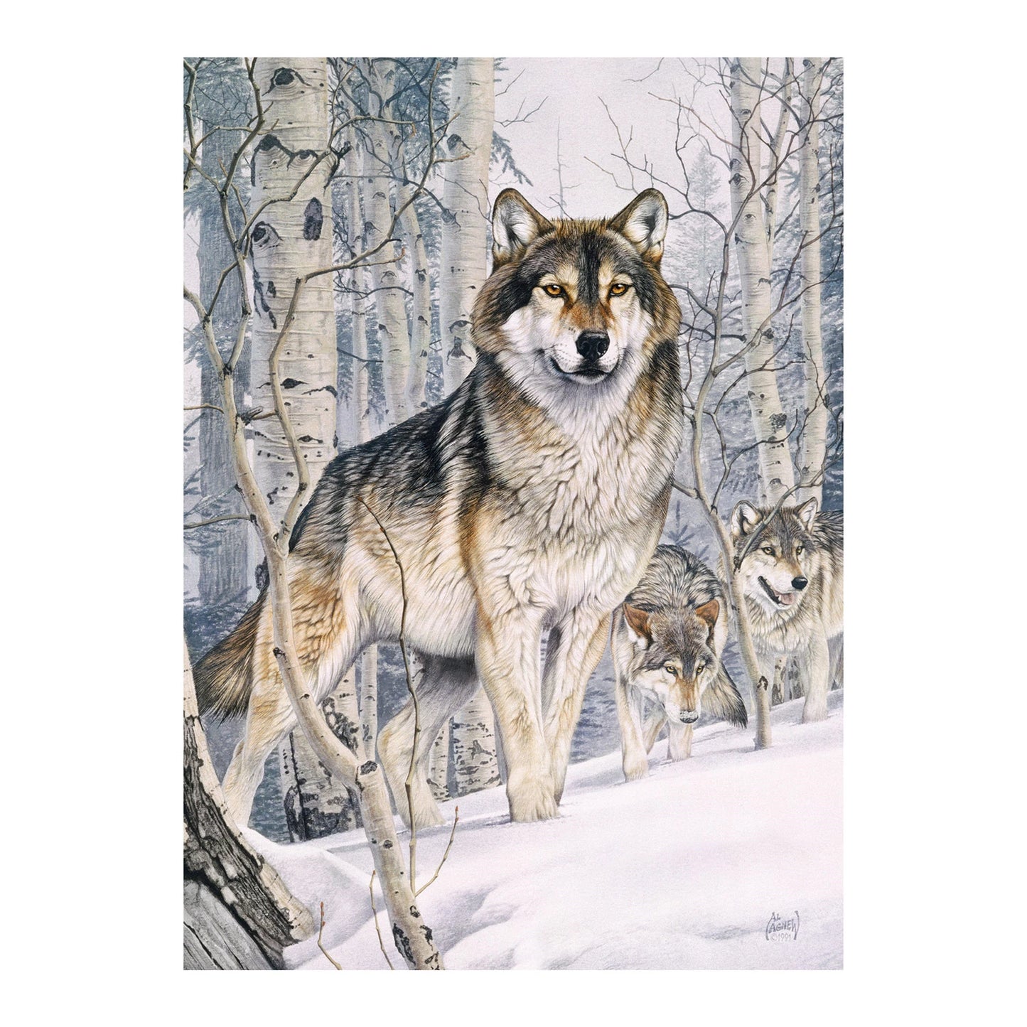 WOLF IM WINTERWALD 1000 TEILE