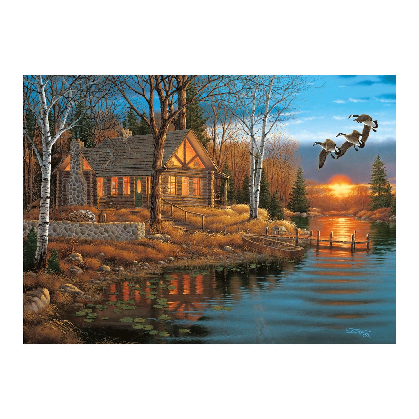 CHALET EN RONDINS AU BORD DU LAC, 1000 PIÈCES