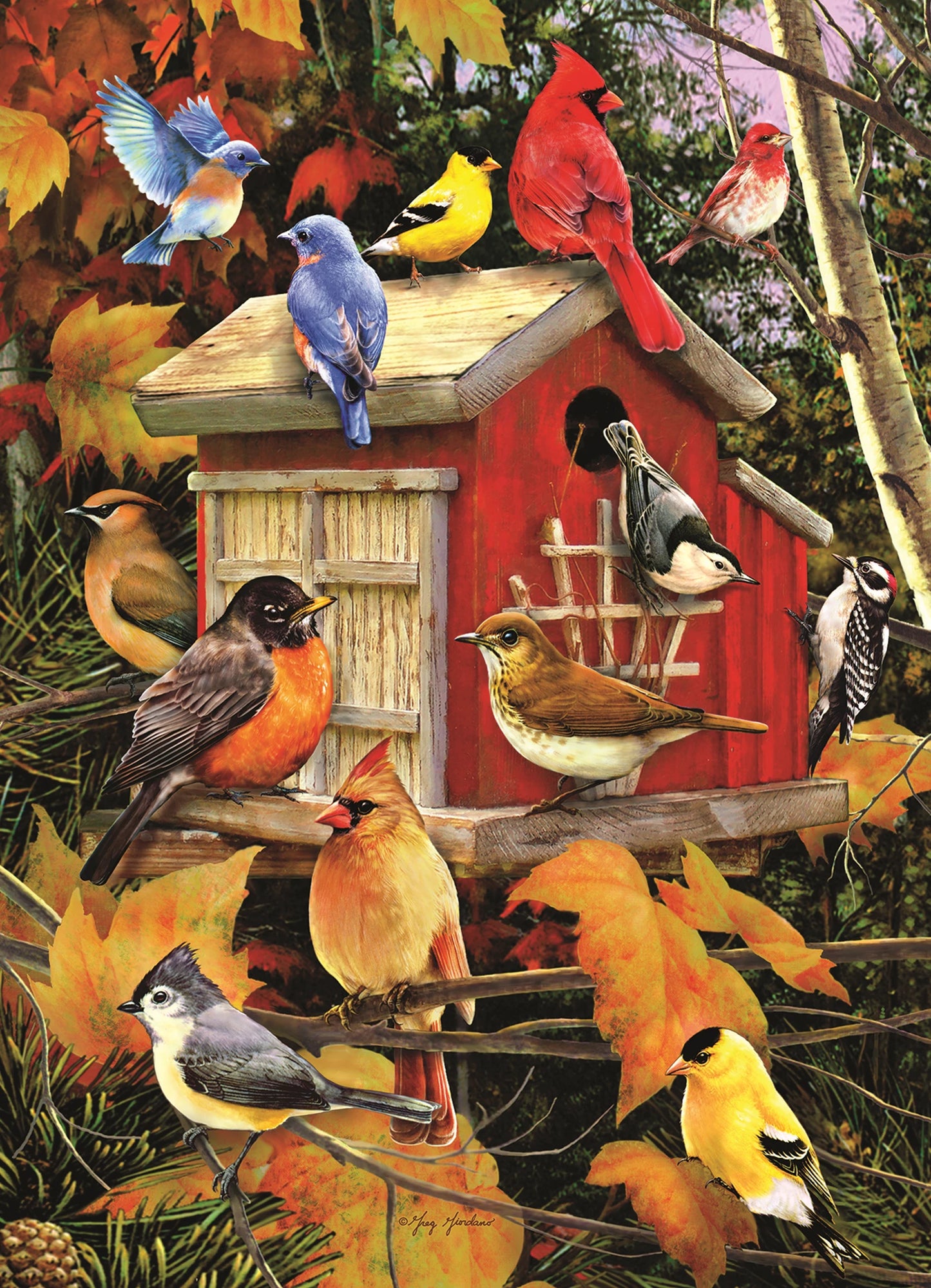 NICHOIR D'OISEAUX AUTOMNAL 500 PIÈCES
