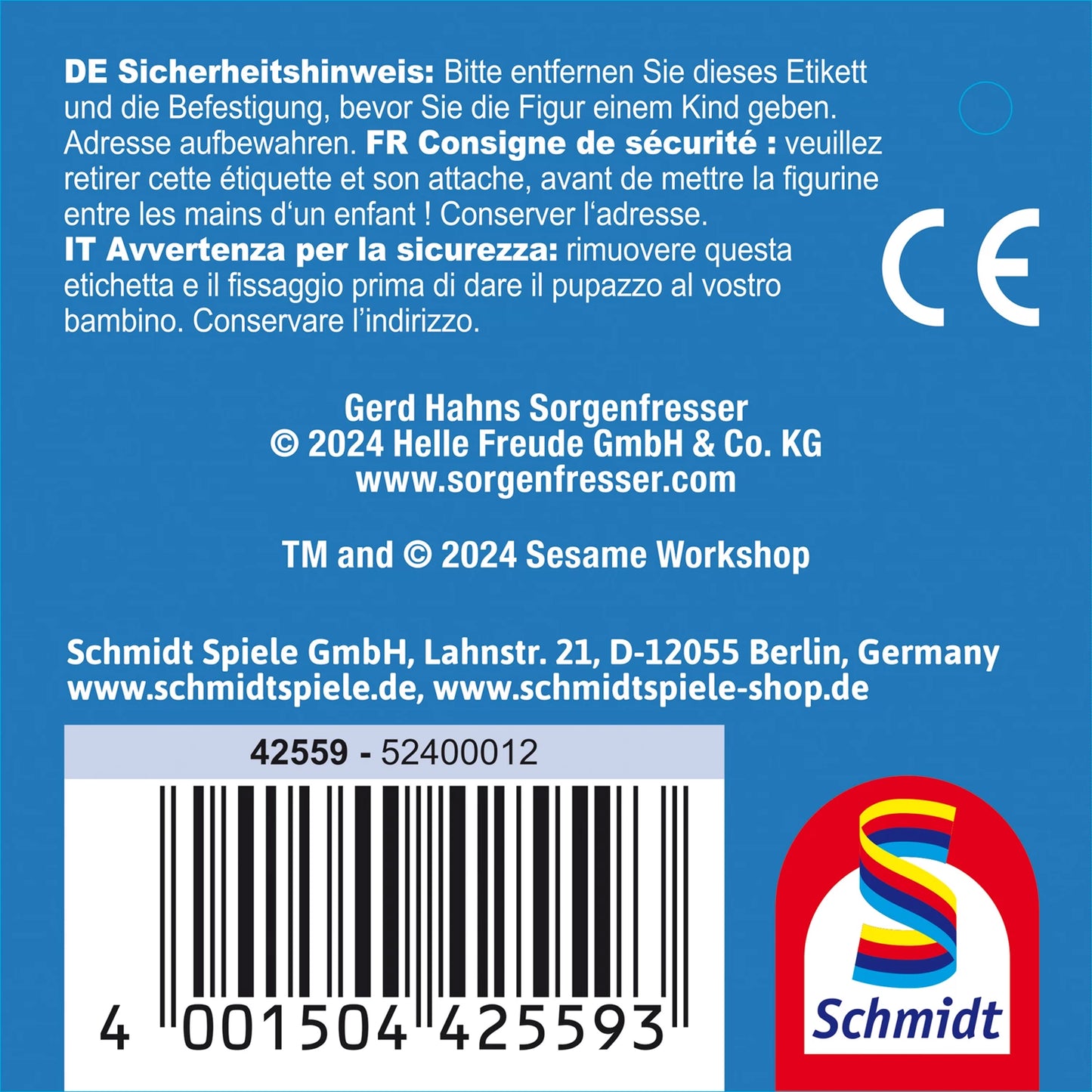 Sorgenfresser ELMO 20CM