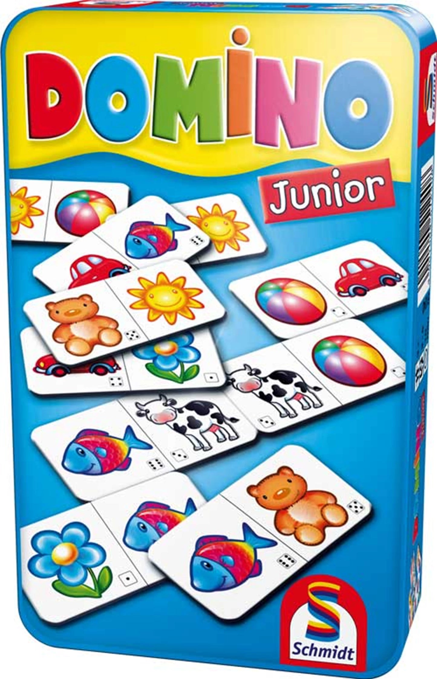 DOMINO JUNIOR (BOÎTE MÉTALLIQUE) (MULTILINGUE)