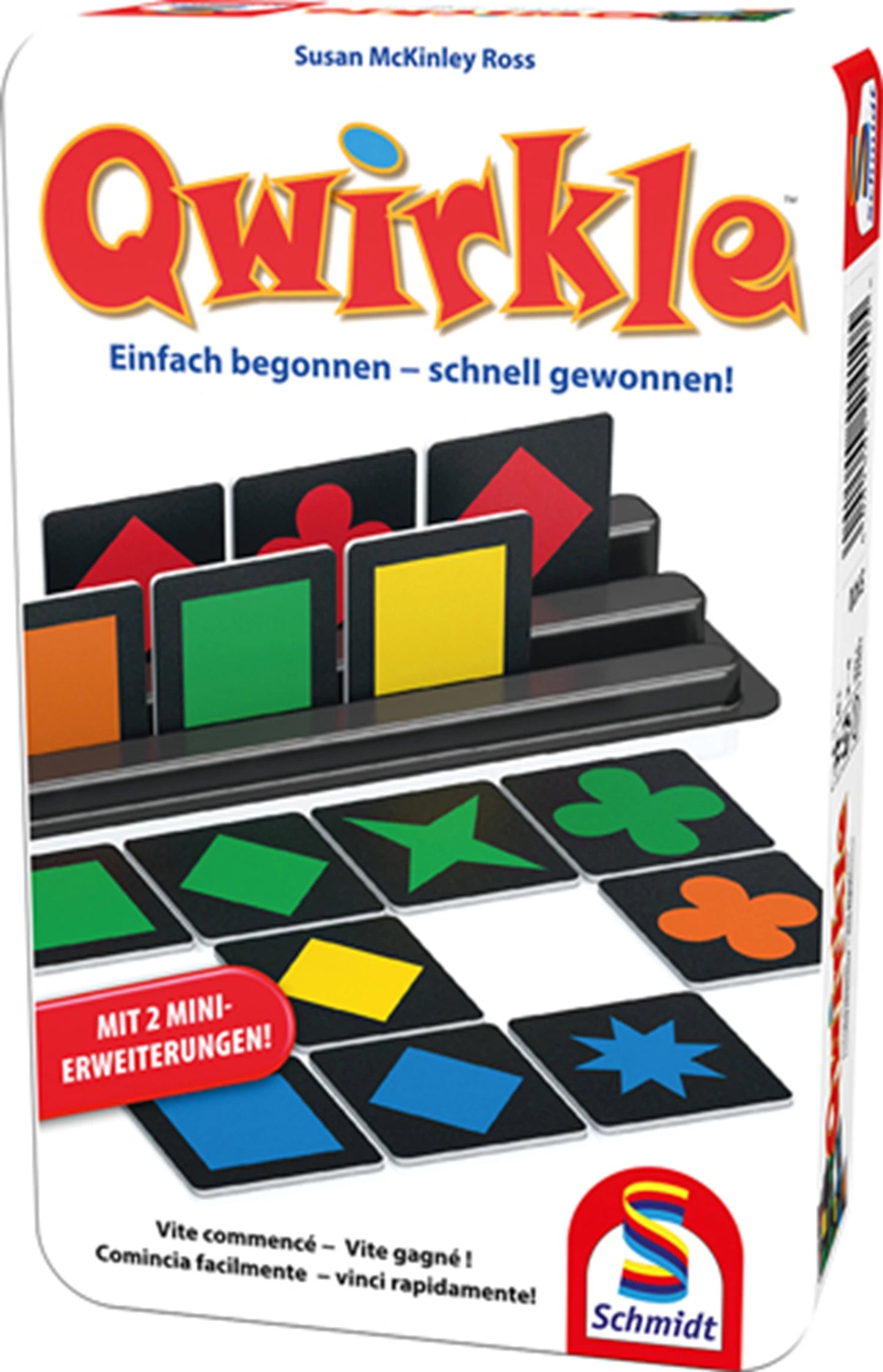 QWIRKLE INCL. 2 MINI EXTENSIONS (BOÎTE MÉTAL) (MULTILINGUE)