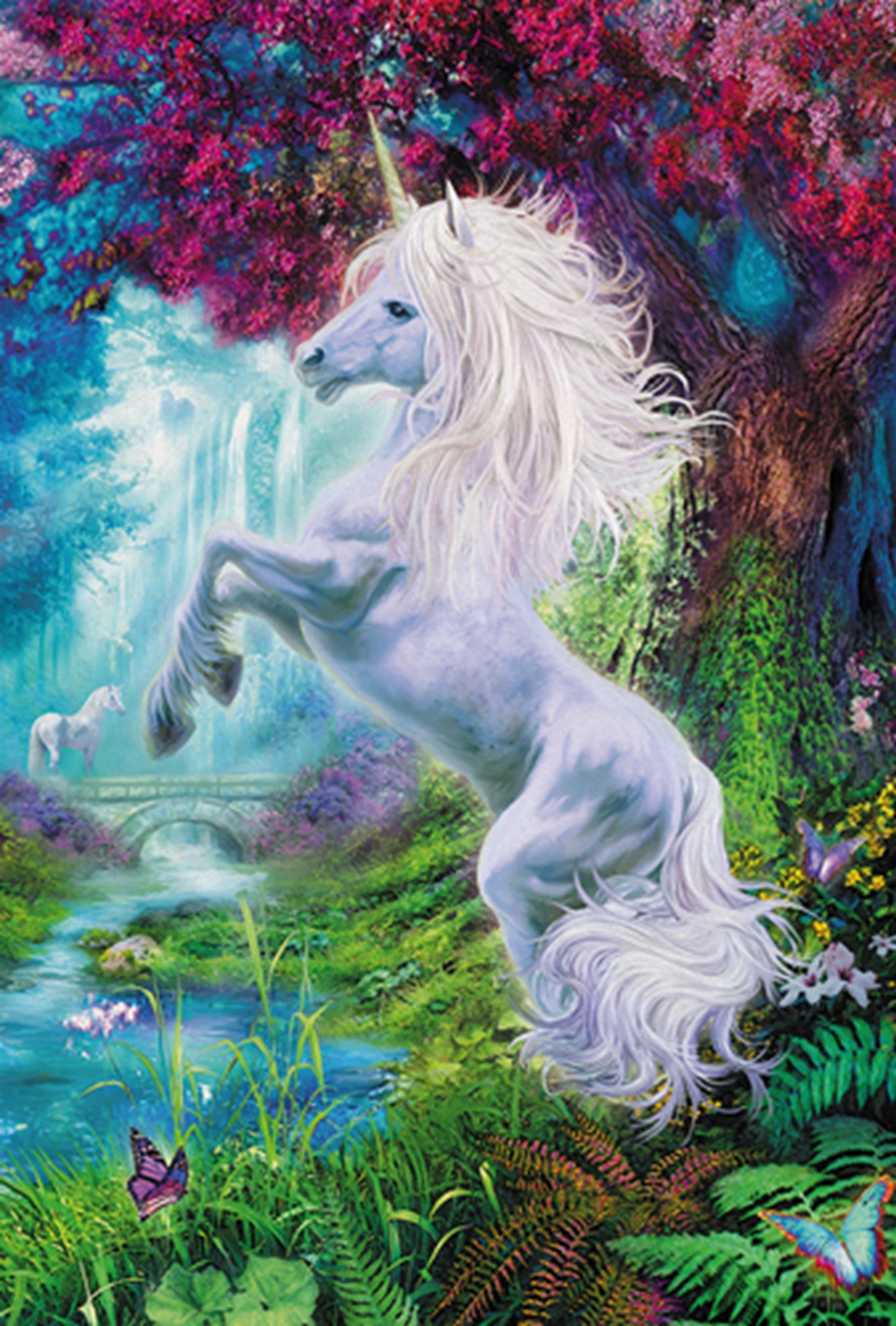 LICORNE DANS LE JARDIN ENCHANTÉ 60 PIÈCES