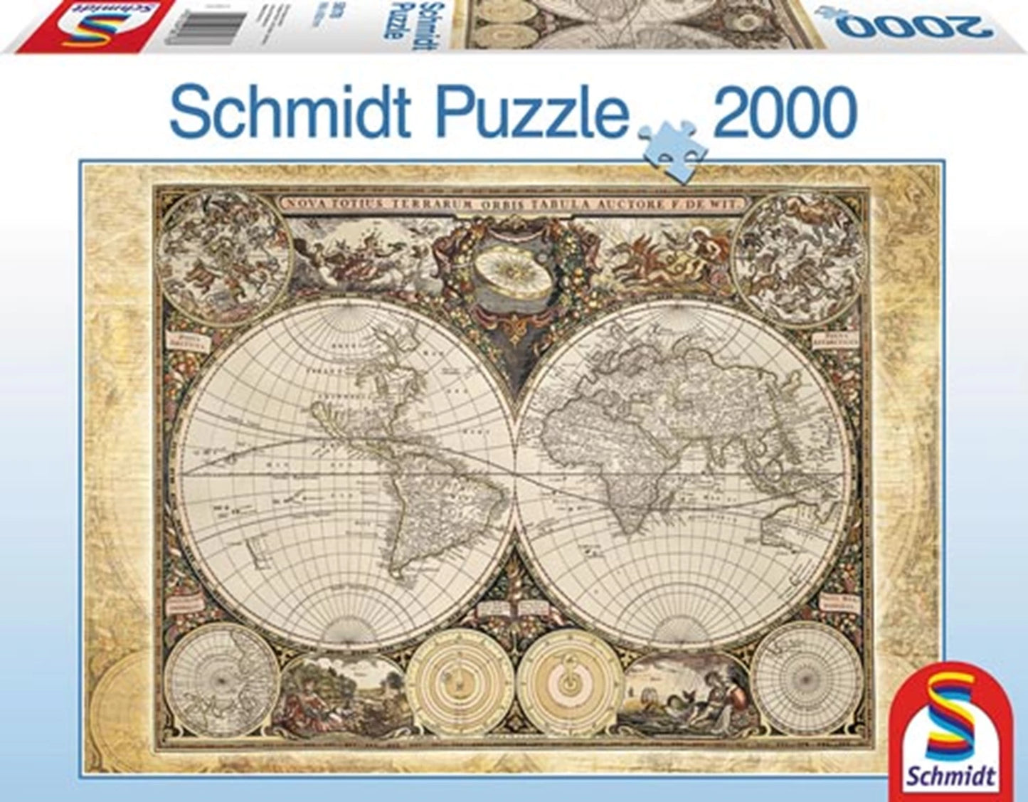 MAPPA STORICA DEL MONDO 2000 PEZZI