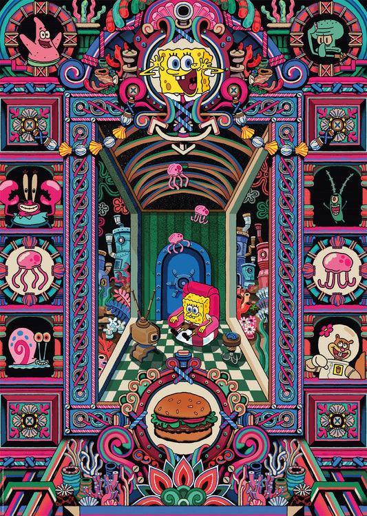 SPONGEBOB, IL MONDO PAZZO DI SPONGEBOB 1000 PEZZI