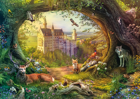 CASTELLO DA FAVOLA IN UNA MAGICA FORESTA, 1000 PEZZI