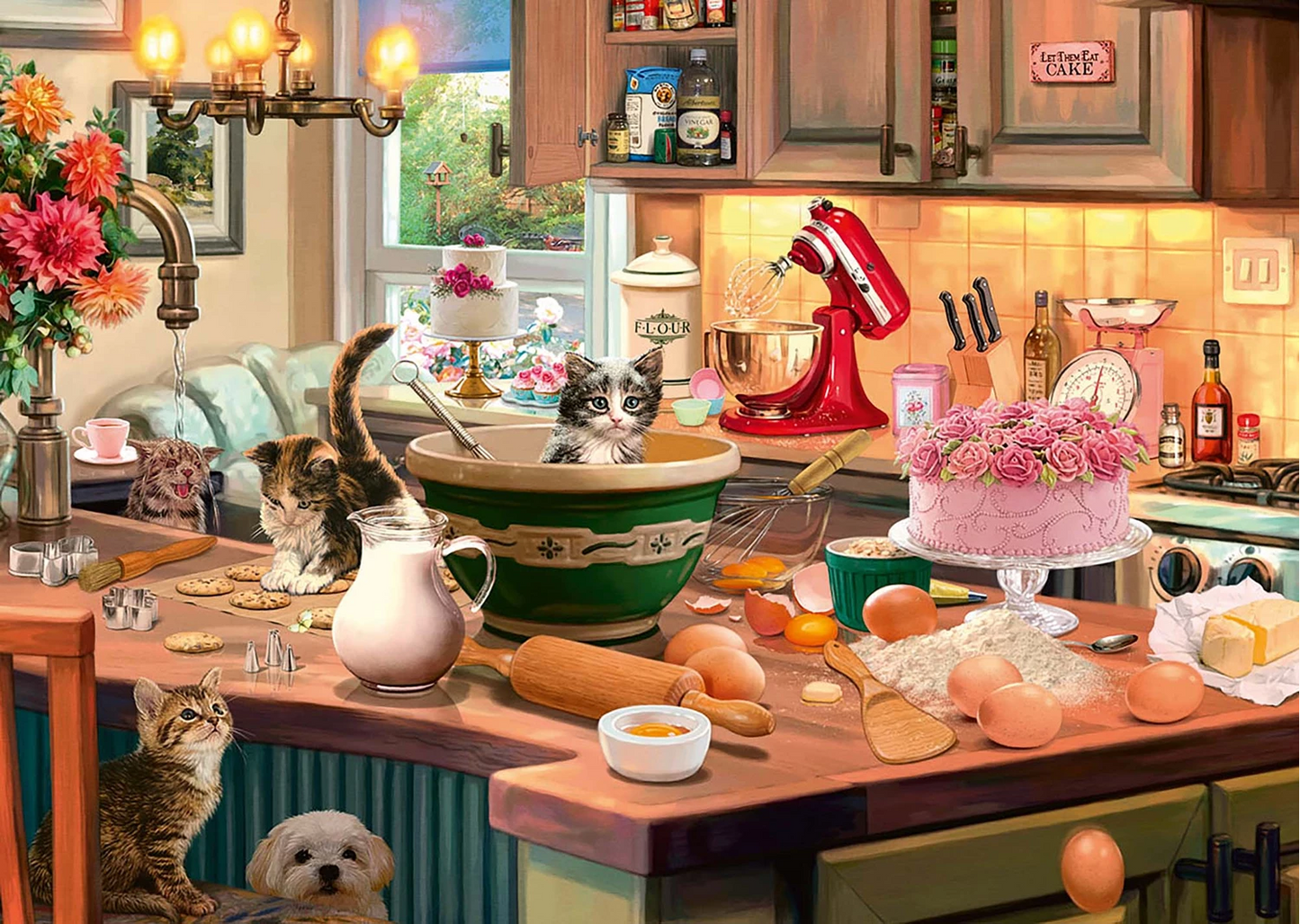 PUZZLE SECRET : 1000 PIÈCES SUR LA TABLE DE LA CUISINE