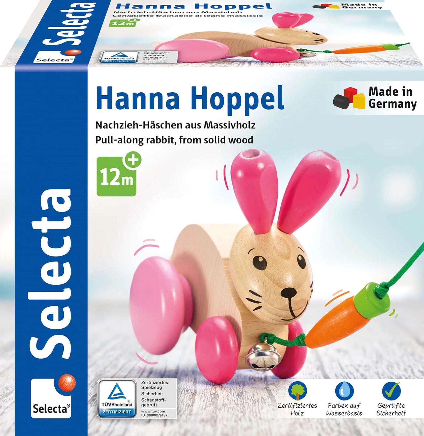 ROLLTIER HASE HANNA HOPPEL 13CM
