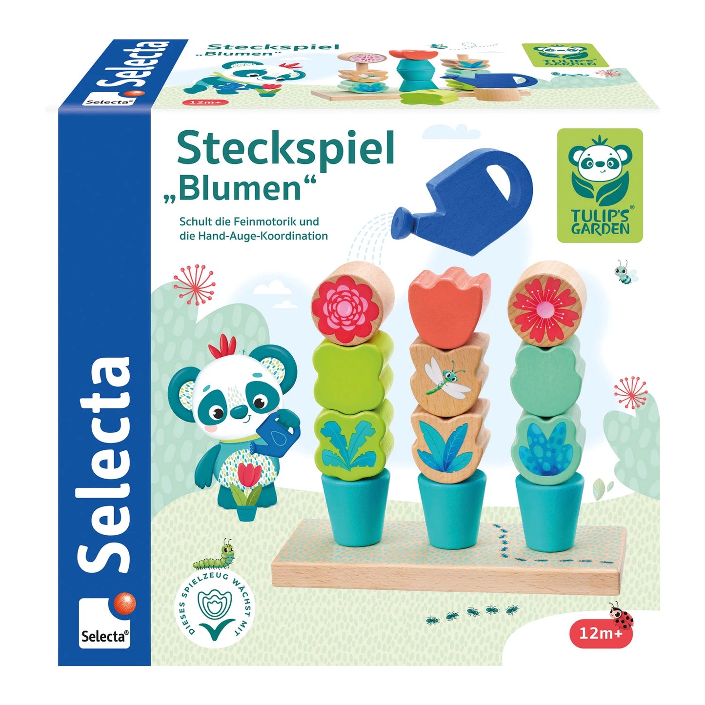 BLUMEN STAPELSPIEL, 14 TEILE