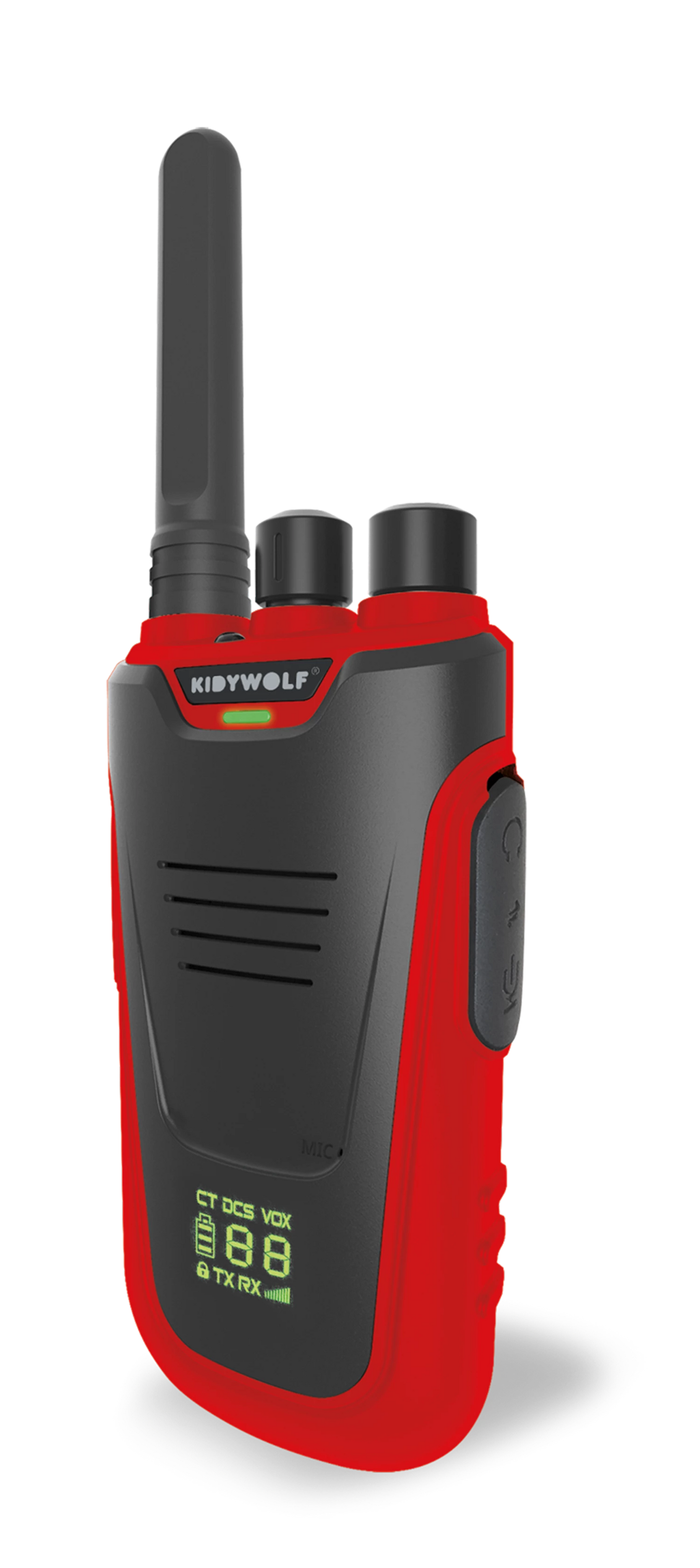 WALKIE-TALKIE MIT BLAUER/ROTER TASCHENLAMPE