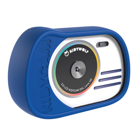 MACCHINA FOTOGRAFICA E VIDEOCAMERA BLU