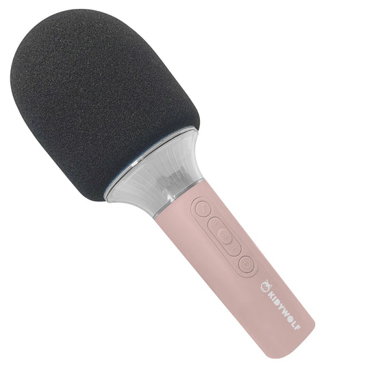 MICROFONO BLUETOOTH CON LUCE, ROSA