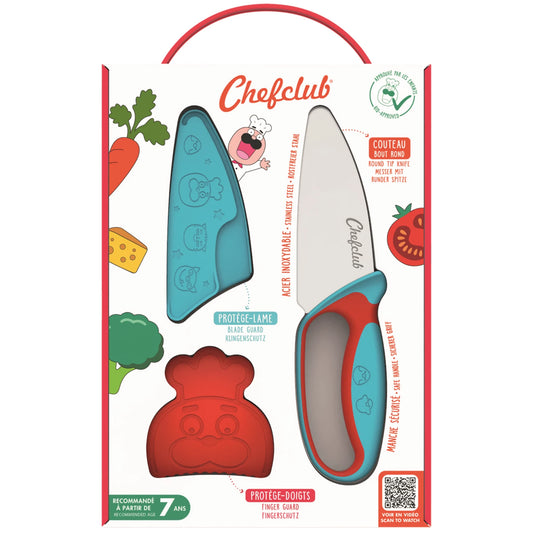 COLTELLO PER BAMBINI, BLU/ROSSO