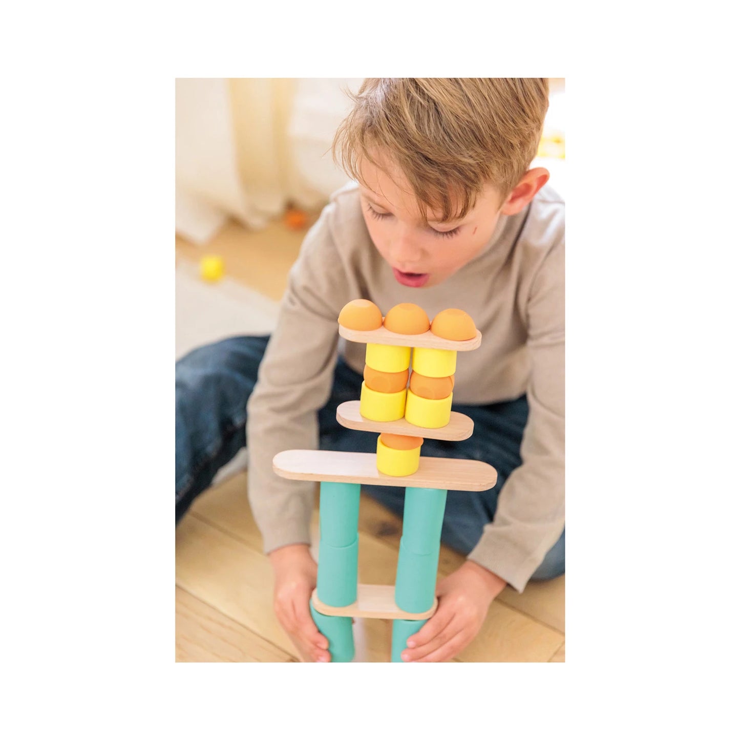 GIOCATTOLO DA COSTRUZIONE STIX, 60 PEZZI