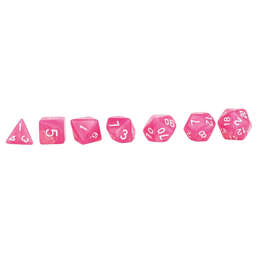 SET DI DADI RPG MOONSTONE, ROSA