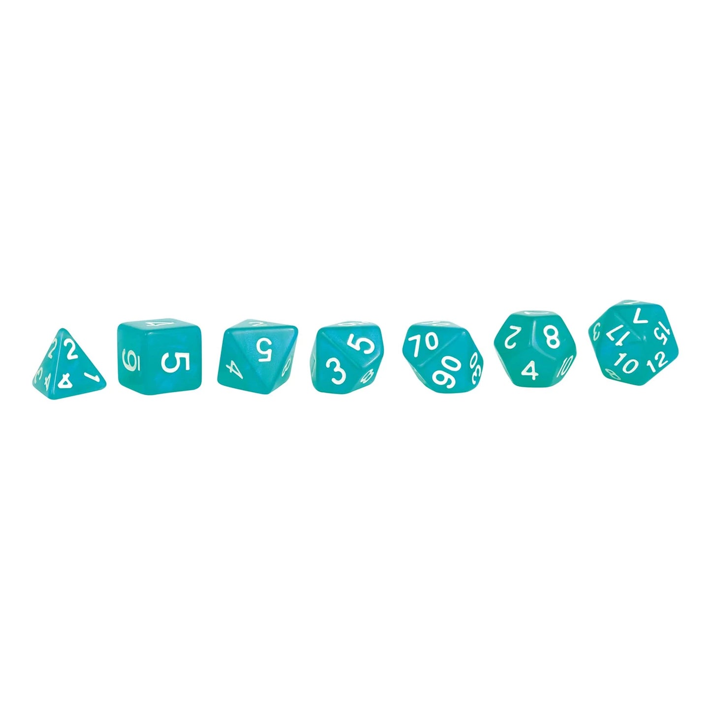 SET DE DÉS JDR MOONSTONE TURQUOISE