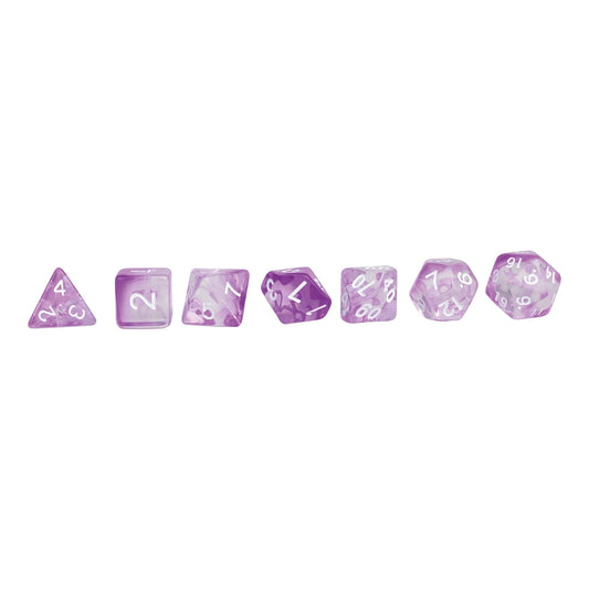 SET DI DADI RPG CRYSTAL, VIOLA