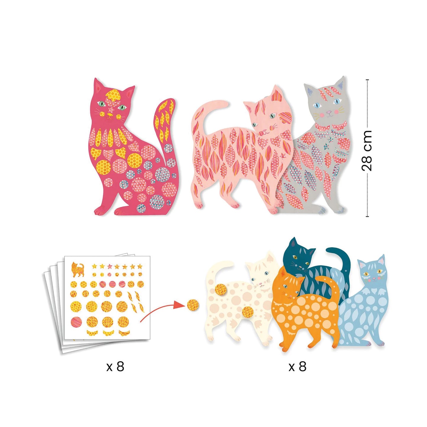 BRICOLAGES EN PAPIER AVEC DES CHATS