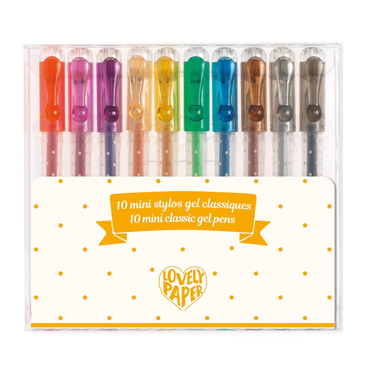 10 STYLOS GEL CLASSIQUES MINI