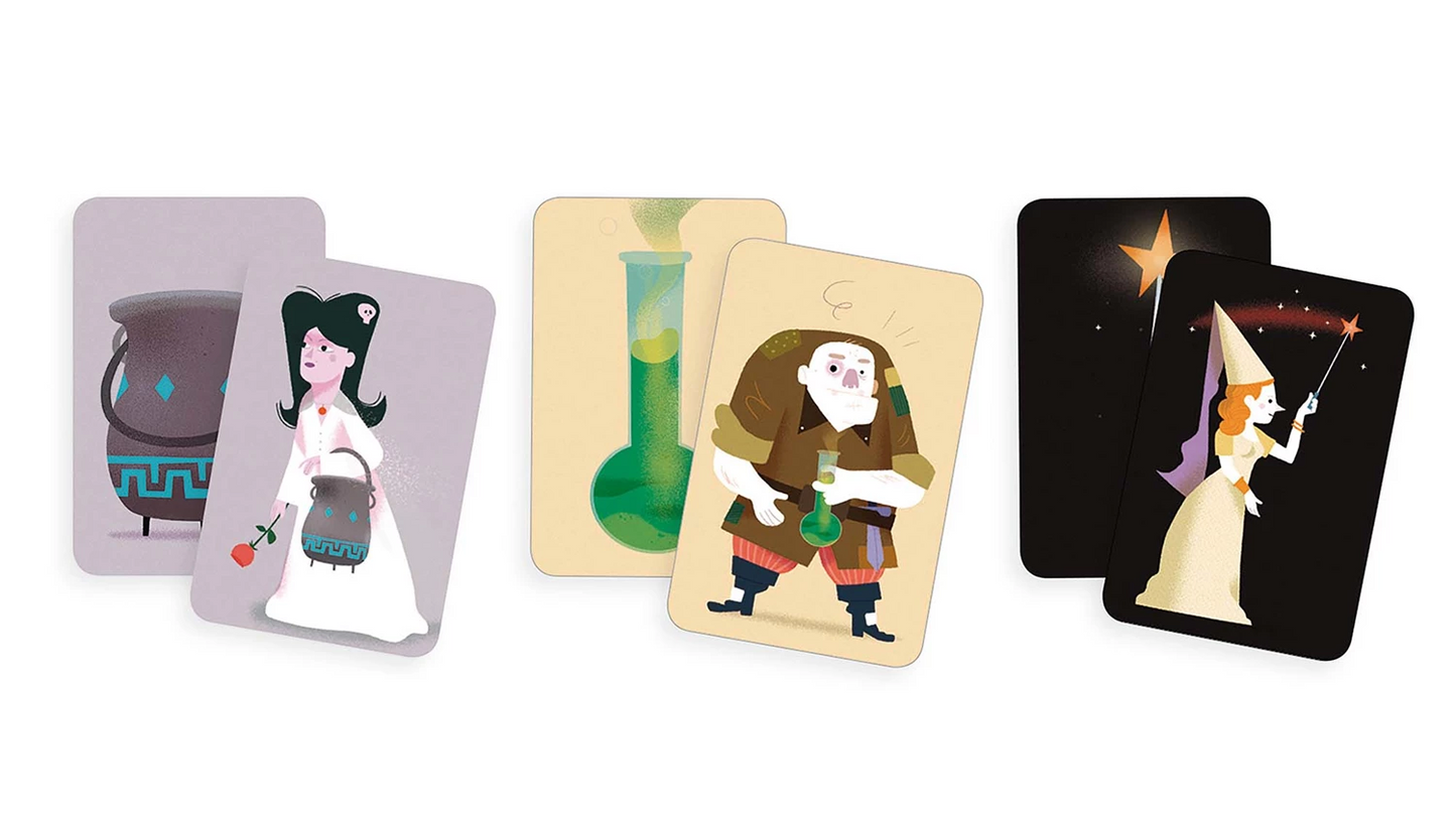GIOCO DI CARTE SCUOLA DI MAGIA (MULTILINGUA)