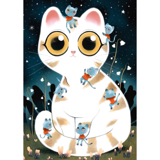 PUZZLE WIZZY KATZE 50 TEILE