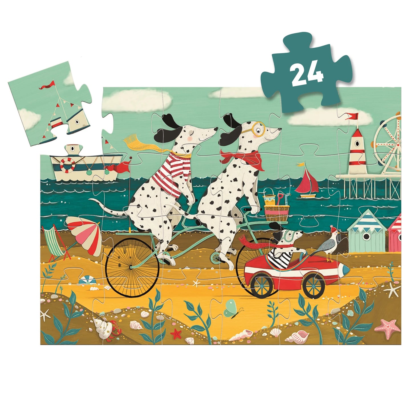 PUZZLE OLLIE DER DALMATINER, 24 TEILE