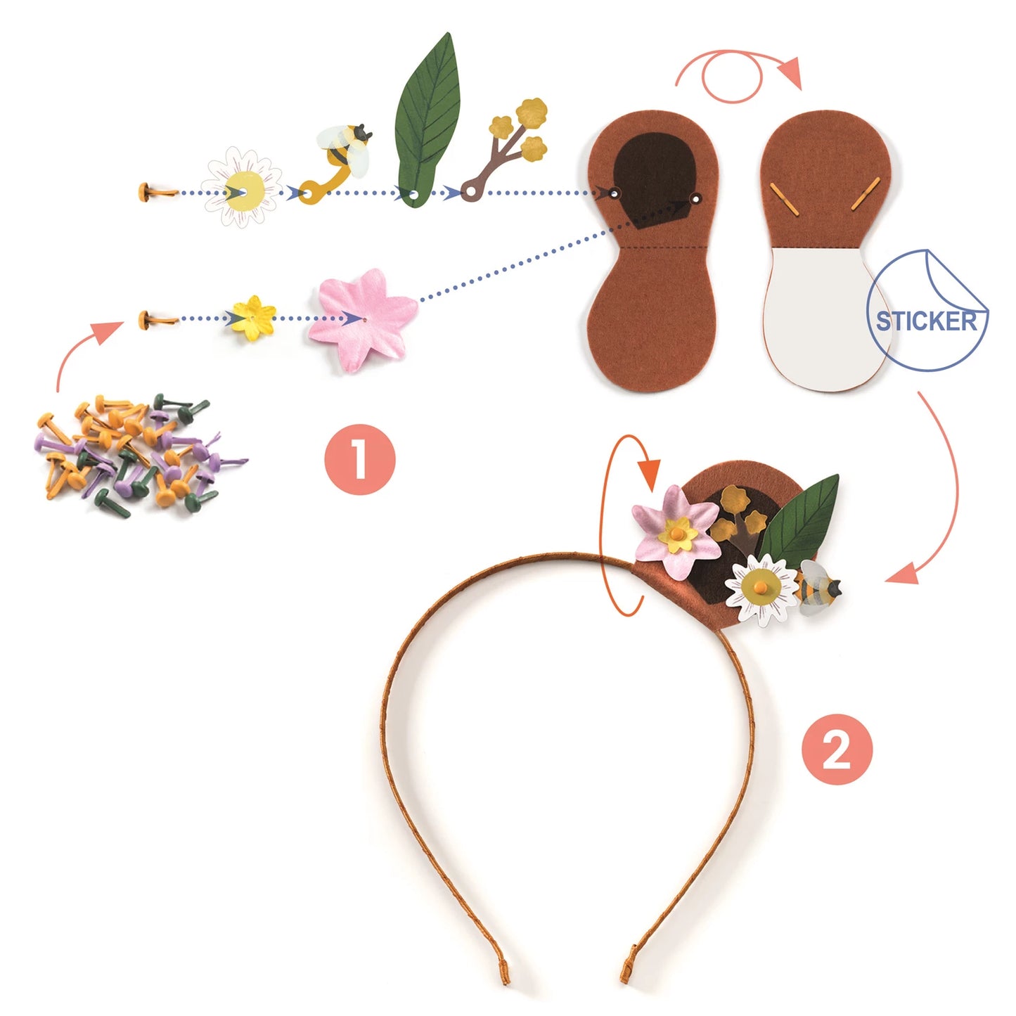 DIY – HAARBAND MIT TIEREN UND BLUMEN
