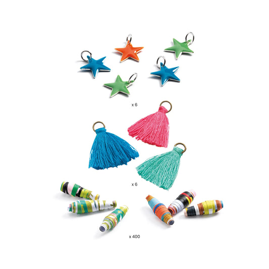 BASTELN - PAPIERPERLEN UND POP-ARMBÄNDER