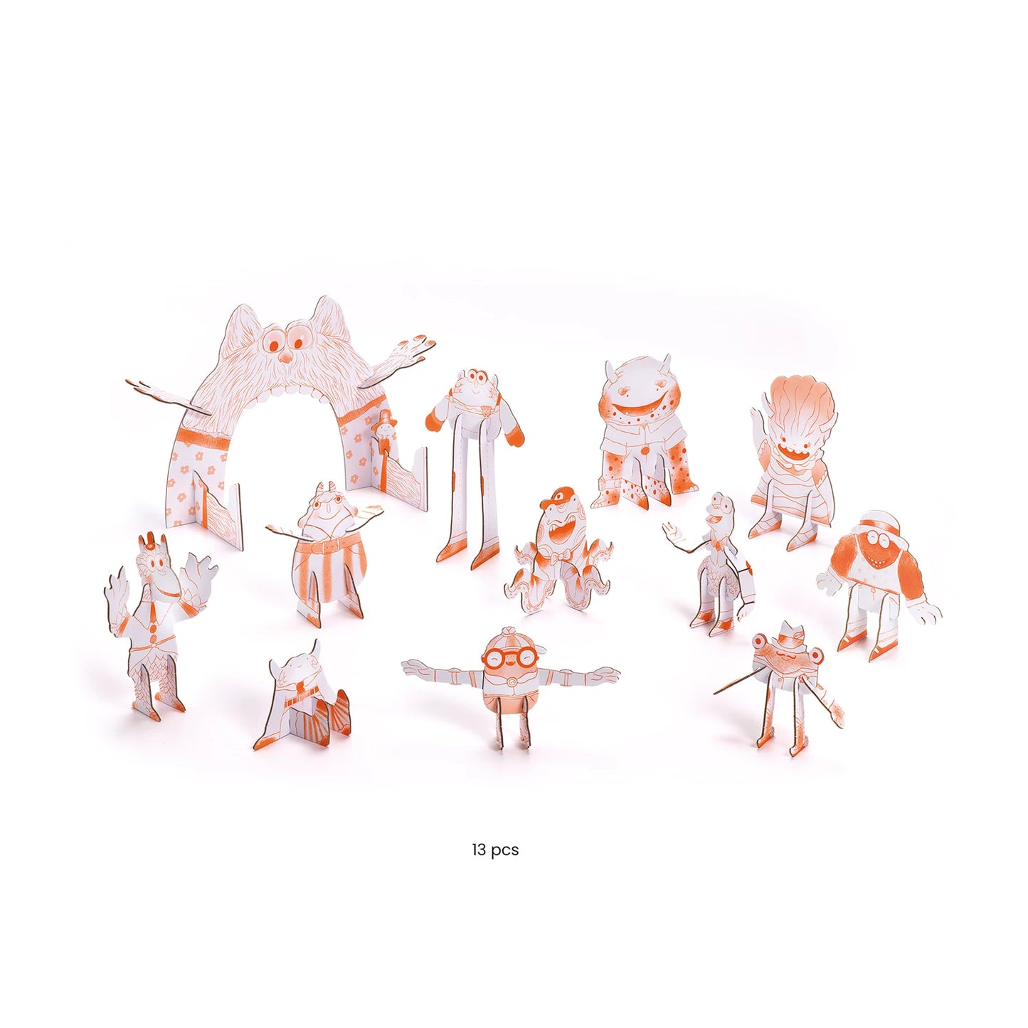 3D MONSTER BAU- UND MALSET (KLEIN)