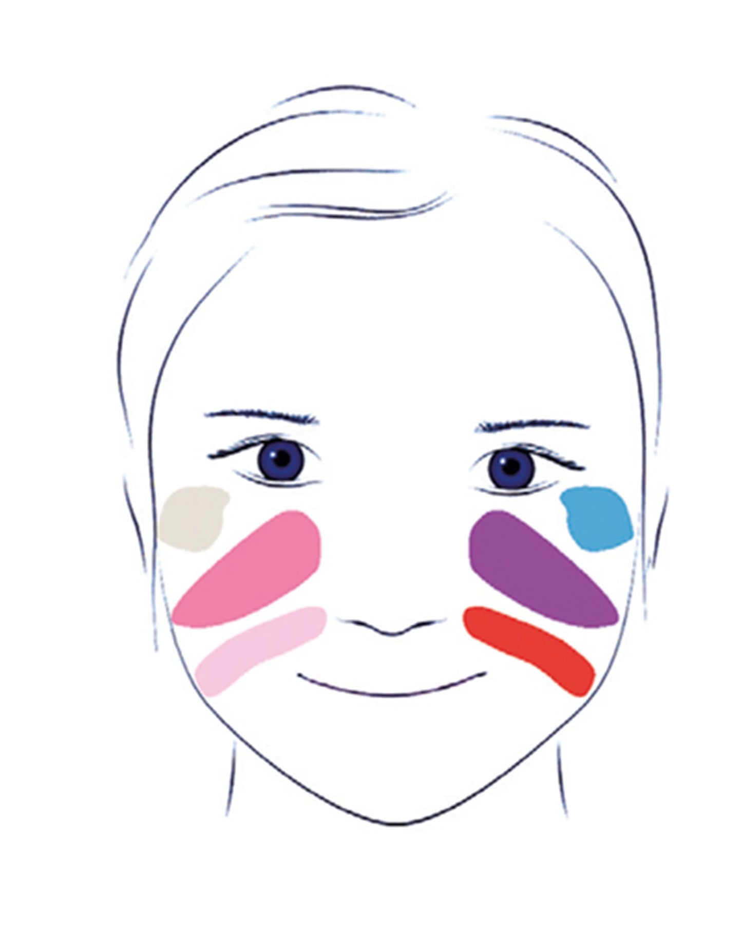LIDSCHATTENPALETTE 6 FARBEN SWEET