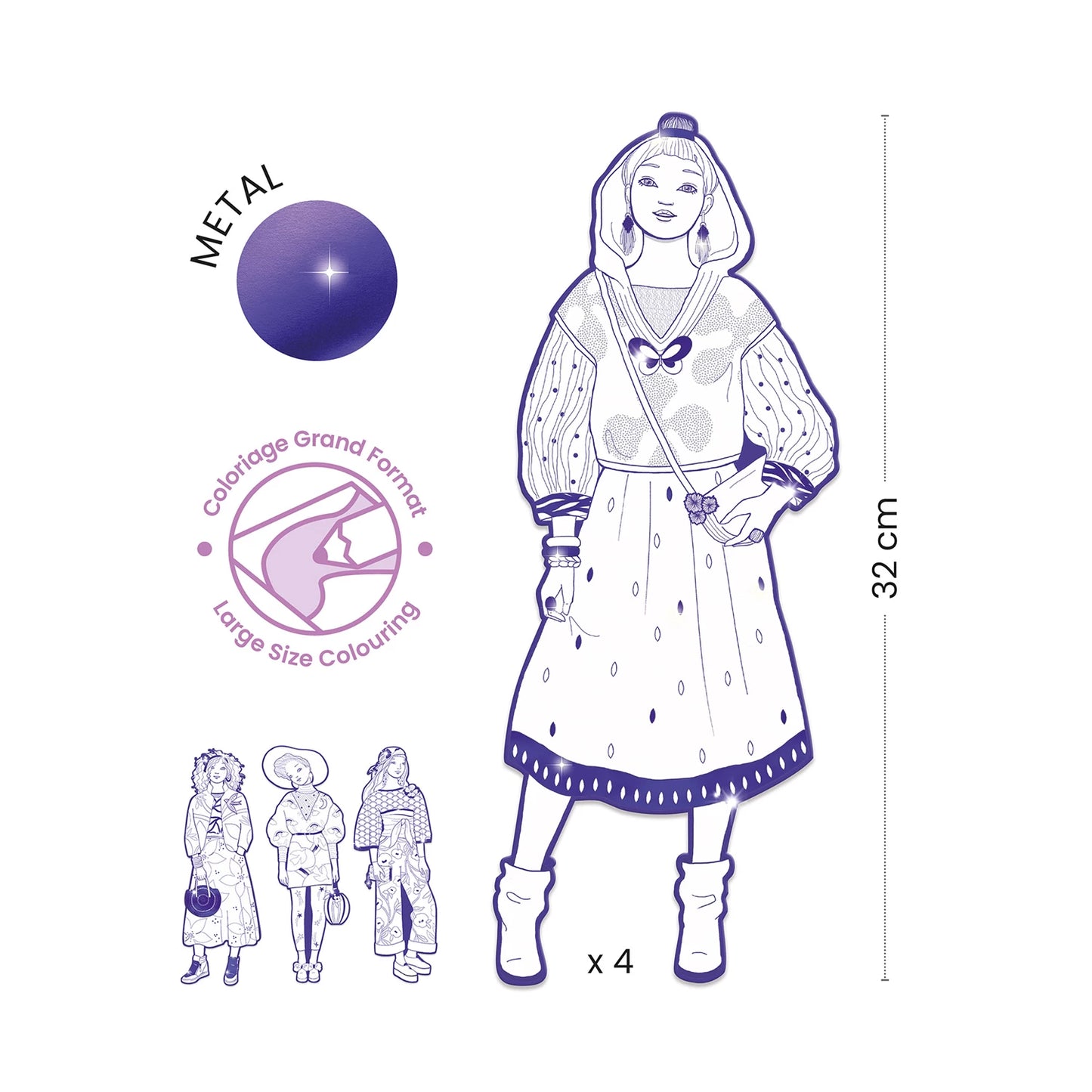FIGURES DE PEINTURE DE MODE ZAHO