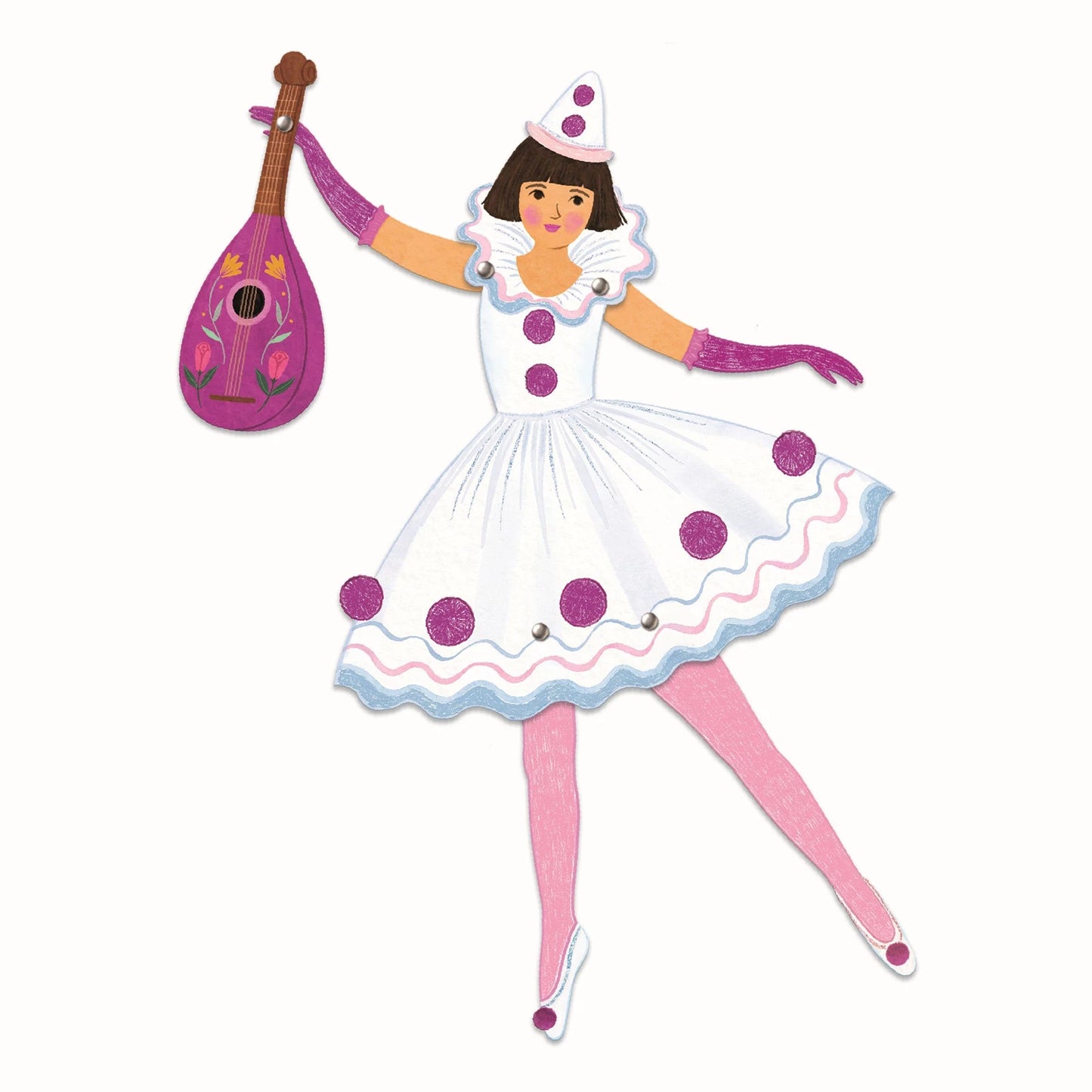 Mal-Ballett-Tutu mit Hampelmann