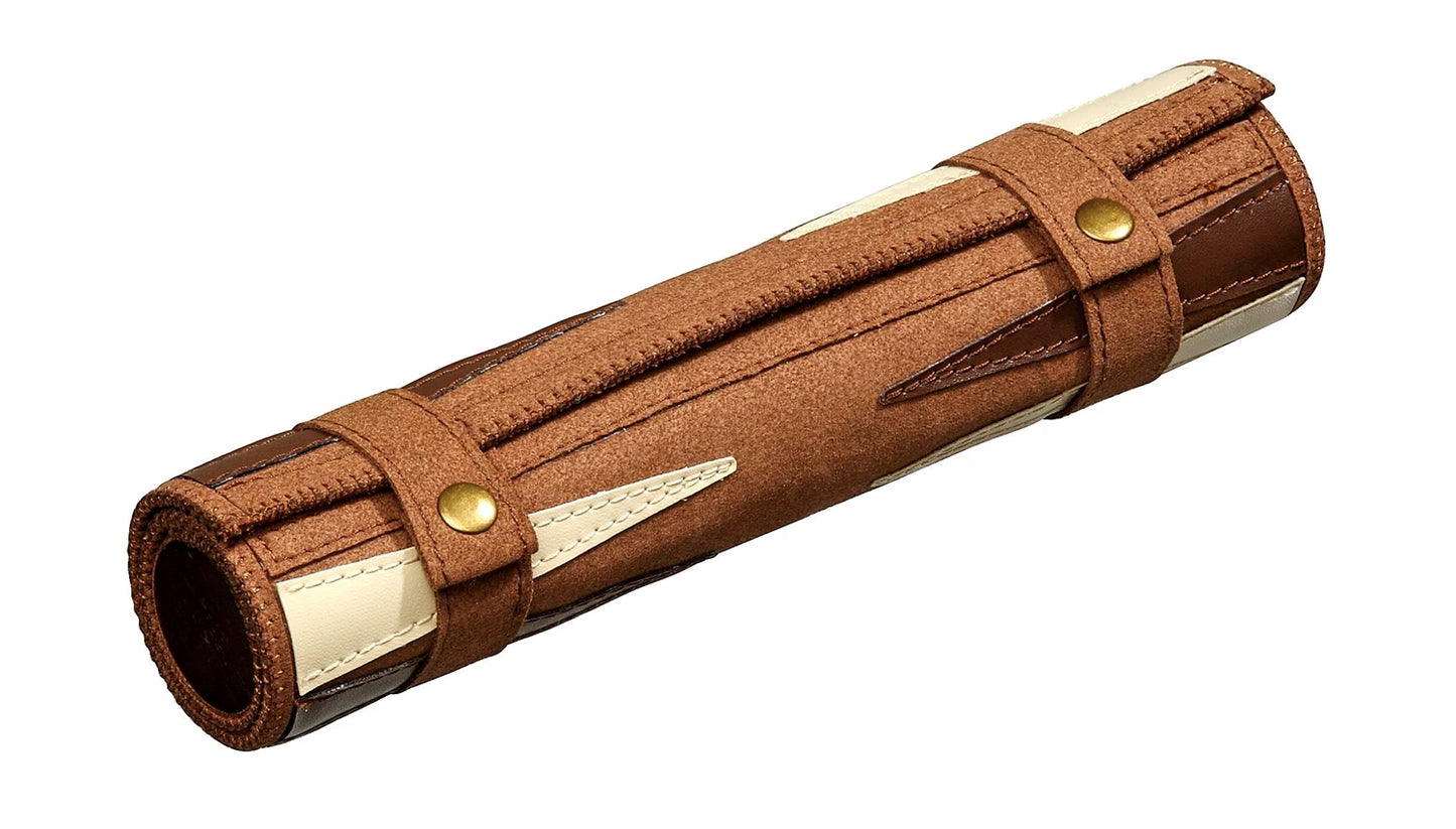 ENSEMBLE DE VOYAGE ÉCHECS, BACKGAMMON ET DAMES - SIMILI CUIR