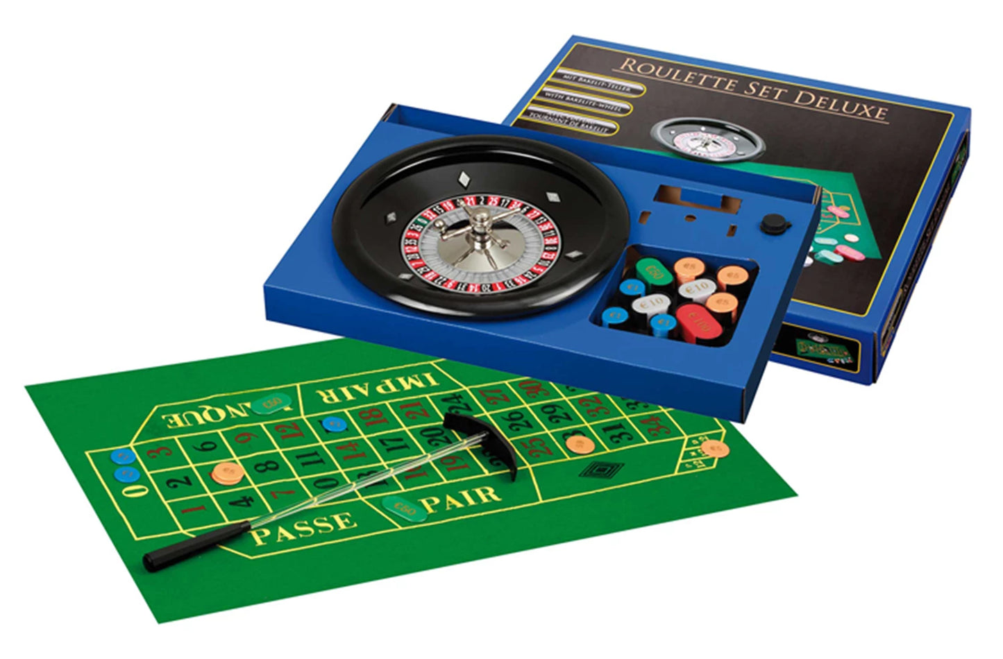 SET DA ROULETTE DELUXE - CON PIASTRA IN BACHELITE