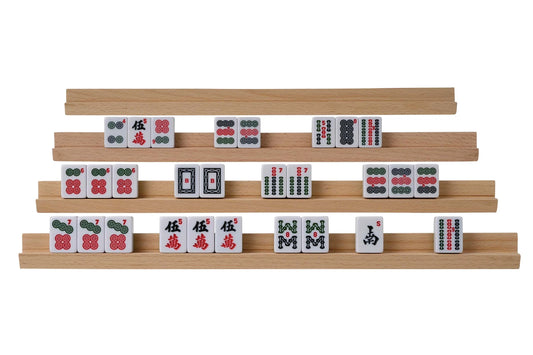 PORTE-PIÈCES EN BOIS - LOT DE 4 - 38 CM