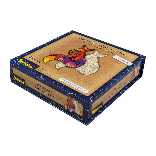 PUZZLE EN BOIS ARTIFACT 2 EN 1 RENARD 143 PIÈCES