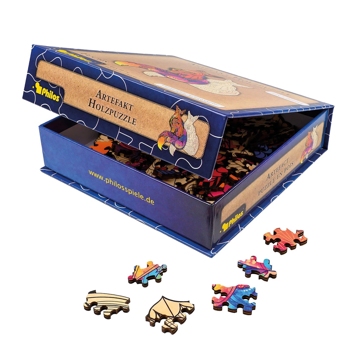 PUZZLE EN BOIS ARTIFACT 2 EN 1 RENARD 143 PIÈCES