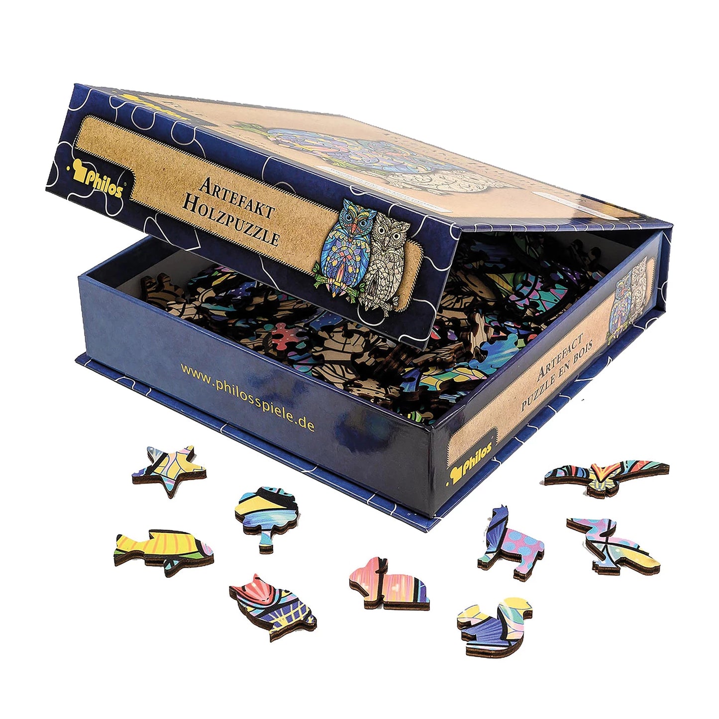 PUZZLE EN BOIS 2 EN 1 HIBOU, 199 PIÈCES