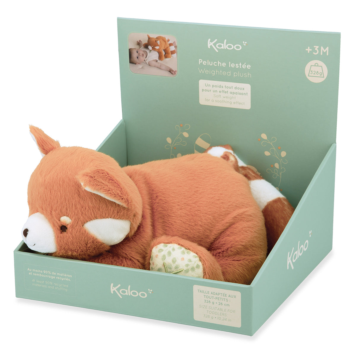 PANDA ROT PLÜSCHTIER FÜR BABYS – KALOO