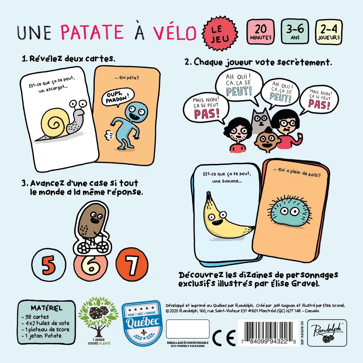 UNE POMME DE TERRE À VÉLO (F)